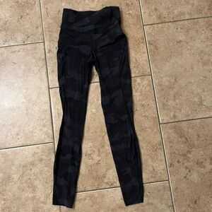 Lululemon Athletica Black Camouflage Leggings